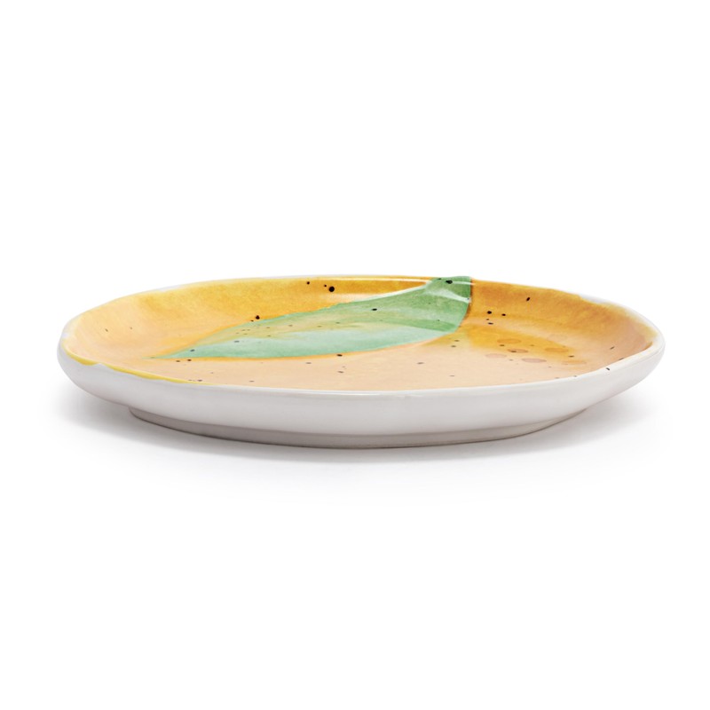 DEMDACO Decorative Serving Dining Dish Appetizer Plate, 8 Inch Ceramic