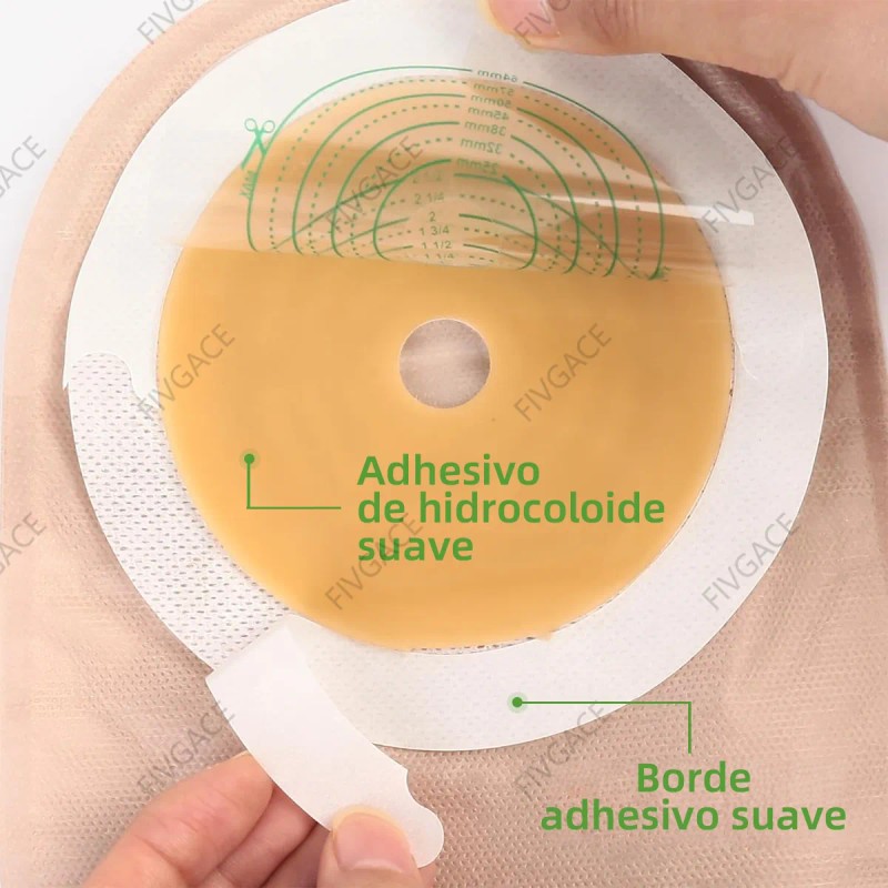 10pic Bolsa Ostomía Con Filtro Carbón Antifugas Salida Gases
