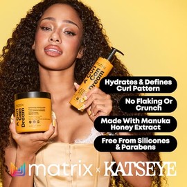 Matrix A Curl Can Dream Crema para peinar|Crema para peinar hidratante para cabello rizado u ondulado | Define los rizos, controla el frizz, hidrata y