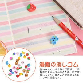 Coollooda Mini Erasers [210 Pieces] Fruit Animal Pencil Erasers for Kids, Adorable Pencil Erasers for Cute Pets, Animals, Fruits, Home, School, Classroom Rewards, Prizes