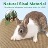 KEYIDE 2Pcs Rabbit Scratcher Pad, Natural Sisal Scratching Mats for