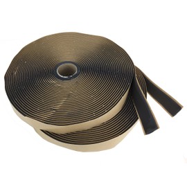 GSSI Sealants Butyl Tape 1/8" x 1" x 100' (2 Rolls at 50') Black