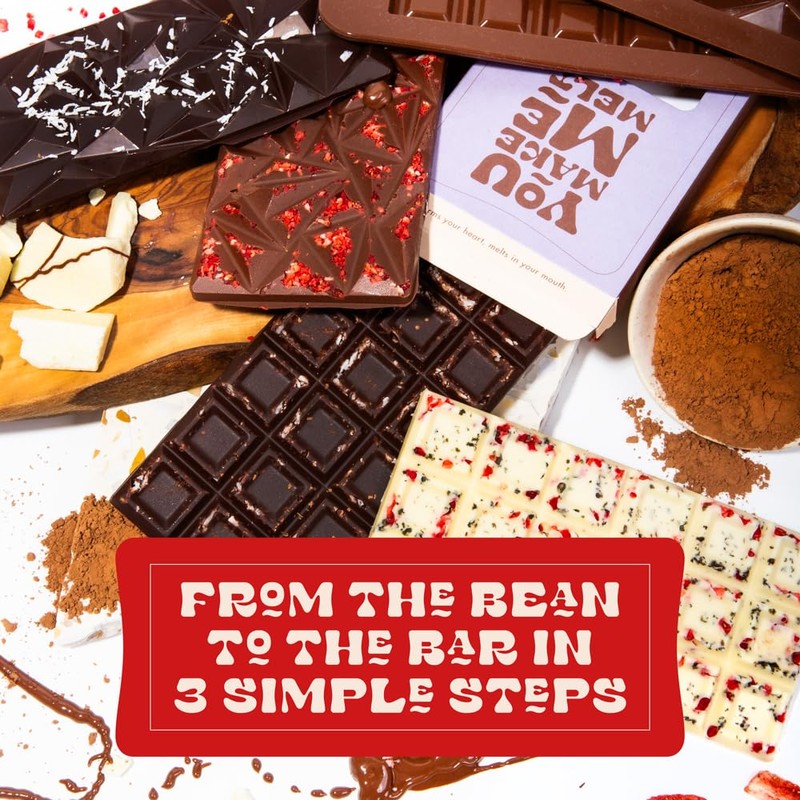 Craftly's Chocolate Making Kit: Create Delicious, Natural Chocolate at Home