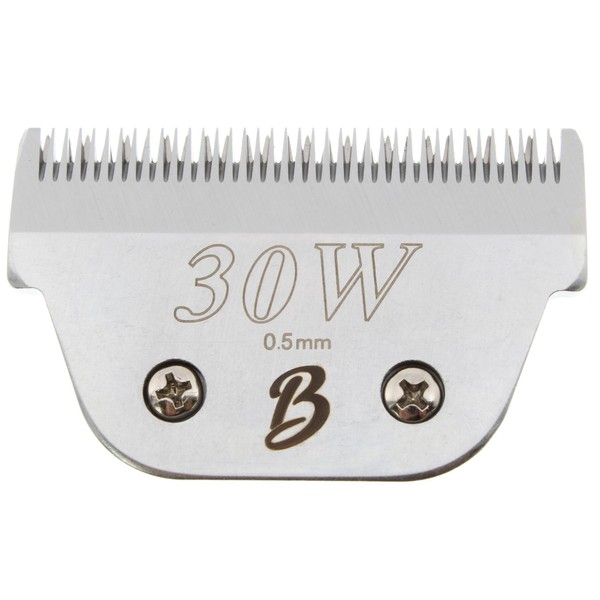 Bucchelli Detachable A Series Wide 30 Blades for Dog Grooming Cuts Length 1/50" - 0.5mm, Japanese Carbonized Steel Wide Grooming Blades, Compatible A5 Series Wide Clippers for Dogs (30W)