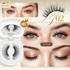 LASHVIEW Magnetic Eyelashes Natural Look, Reusable Manga Magnetic Lashes Kit