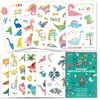 SUGERU® 100+ Tattoo Children's Skin-Friendly, Dinosaur Tattoos Stickers Kids, Children's