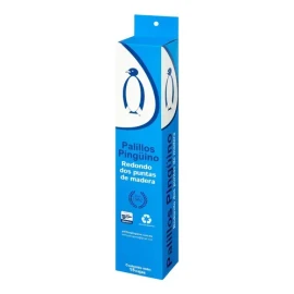 Mondadientes De Madera Pingüino Doble Punta 15 Cajas 250 Pzs