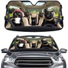 Black Cat Family Funny Windshield Sun Shade for Car SUV
