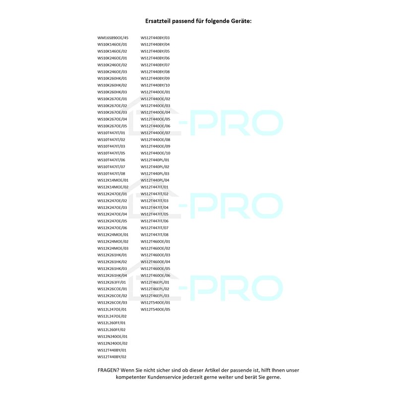 DL-pro Door Handle for Siemens iQ700 iQ500 VarioPerfect S16 S14