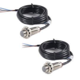 hiBCTR 2pcs NJK-5002C Hall Effect Proximity Switch: NPN 3-Wire Normally Open 5-30VDC Sensor​