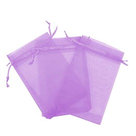 50 Pcs Lavender 3x4 Sheer Drawstring Organza Bags Jewelry Pouches Wedding Party Favor Gift Bags Gift Bags Candy Bags [Kyezi Design and Craft]