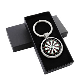 Biomar Labs® 3D Metal Dart Board Target Keyring Key Ring Accessories Men Women Keychain Gift KK 197