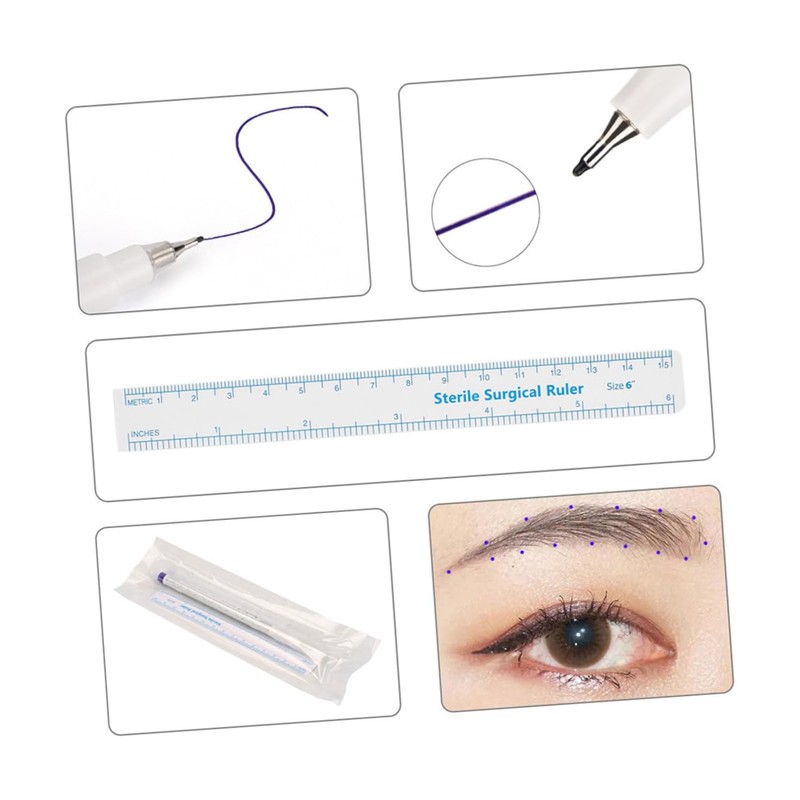 Ipetboom Manual Tattooing Makeup Pen Fine Tip for Eyebrow Skin-safe
