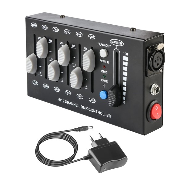 DMX Control Light Mixer, Dimmer Dmx Controller 12 Channels Dimmer