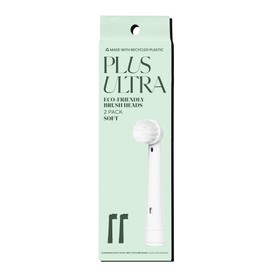 PLUS ULTRA Eco-Friendly Oral-B Compatible Electric Toothbrush Replacement Heads - 2 Heads Per Pack - Soft Toothbrush for Sensitive Teeth