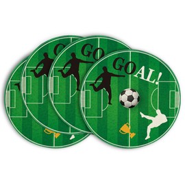 Artoid Mode Sport Goal Football Field Football Set of 4 Place Mats, 30 x 45 cm, Banquet Placemats, Washable, Indoor, Outdoor Place Mats, Kitchen Party Decoration