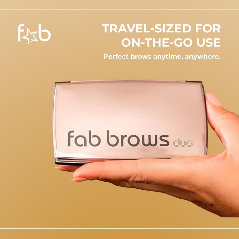 Fab Brows Duo Eyebrow Kit - Light / Medium Brown