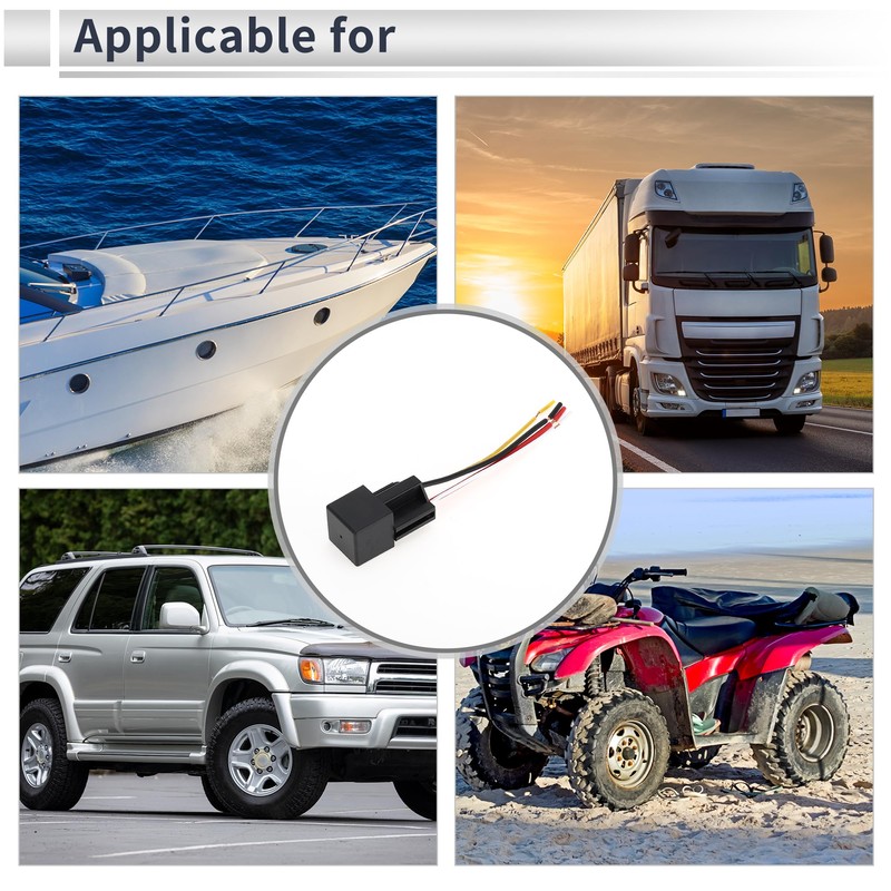 RATCHROLL 4 Pins 48V 80A 2 Pcs Auto Relay with