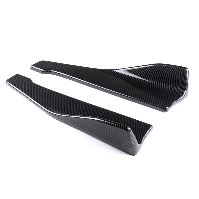 MQ Carbon Fiber Style Rear Side Splitter Side Skirt For