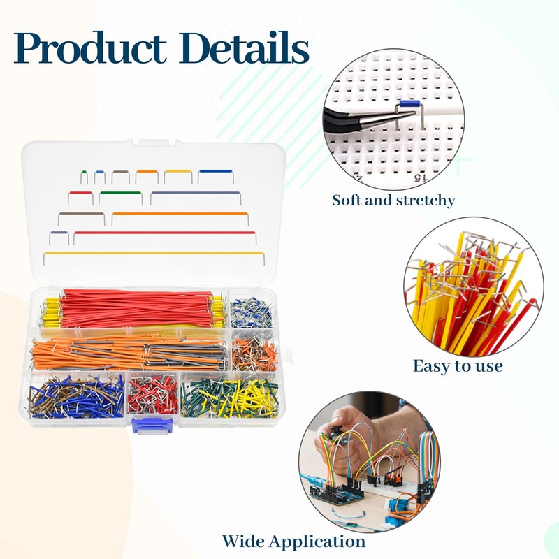 560 Piece Jumper Cable Set, Breadboard Jumper Cable Kit, Jumper