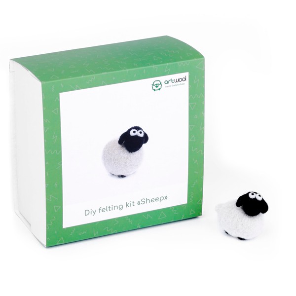 Sheep Felting Kit Starter, Felting Kit for Beginners Adult and