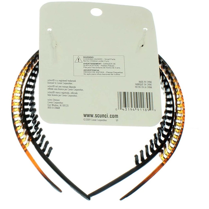 Scunci Effortless Beauty Headbands, 1 Count (Pack of 2)