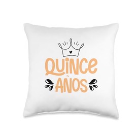 Quince Años 15 XV Birthday Quinceanera Throw Pillow