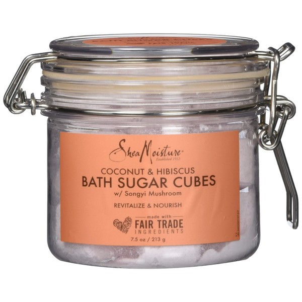 Shea Moisture Coconut and Hibiscus Bath Sugar Cubes, 7.5 Ounce