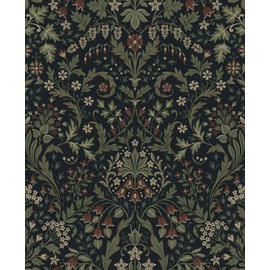 NextWall Filigree Floral Peel and Stick Wallpaper
