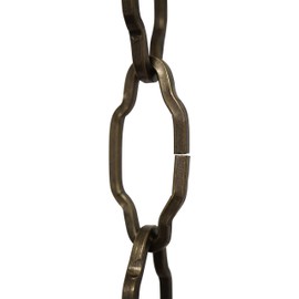 RCH Hardware CH-S57-30-AB-10 Steel Chandelier Chain, Antique Brass (10 Feet)