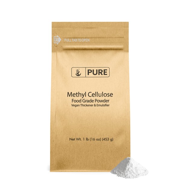 Pure Original Ingredients Methylcellulose (1 lb) Always Pure, Thickener & Emulsifier, Food Grade