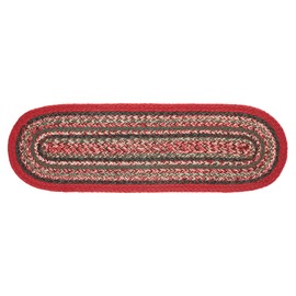 VHC Brands Farmhouse Christmas Decorations Forrester Indoor/Outdoor Oval Runner 8x24