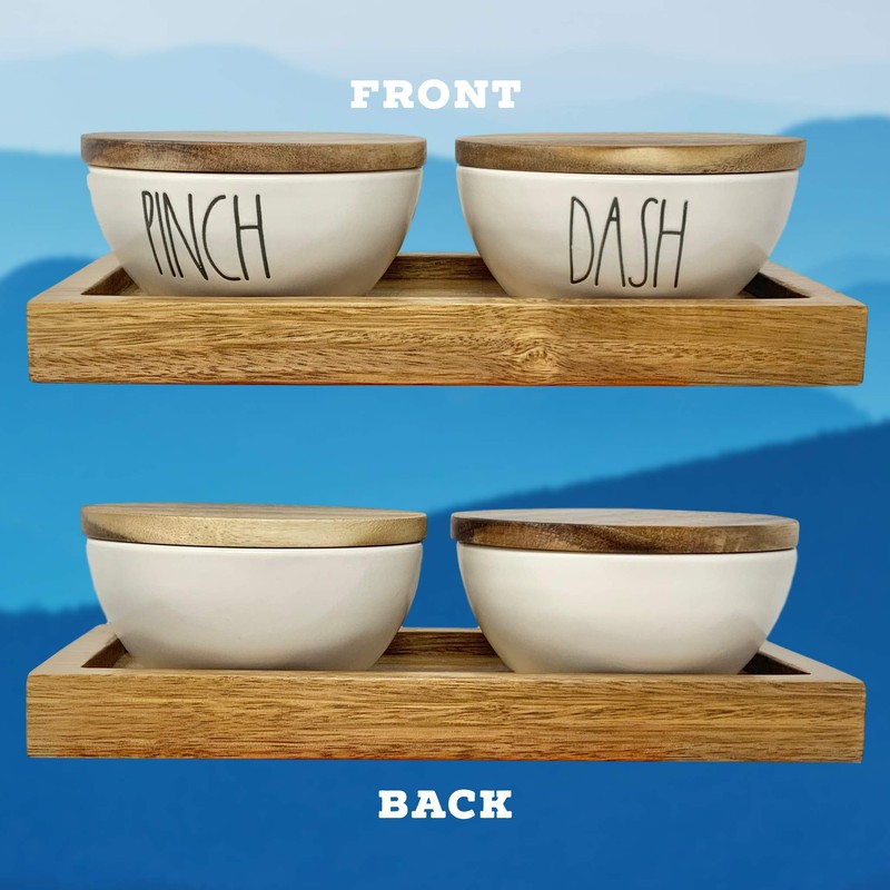 Rae Dunn By Magenta 3 Piece PINCH DASH Ceramic LL