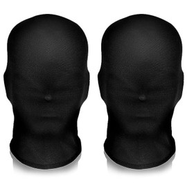 Black Full Face Mask - 2PCS Spandex Mask Full Head for Men