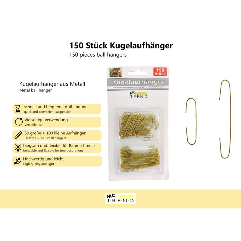 MC Trend Christmas Baubles Tree Hook Hanger for Christmas Tree