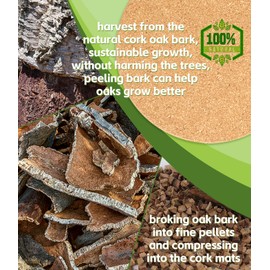 KITLAB Cork Trivet, 6 Pcs High Density Thick Cork Trivets for Hot Dishes, 10 Inch Heat Resistant Multifunctional Cork Coaster, Cork Hot Pads for Table & Countertop