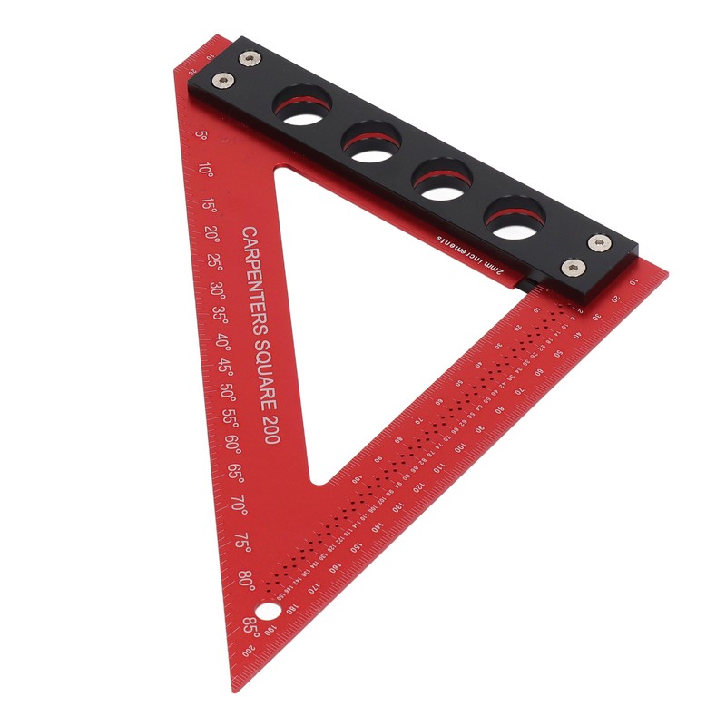 Carpenter Square Precise Aluminum Alloy Multifunctional Woodworking Scribe Ruler Square