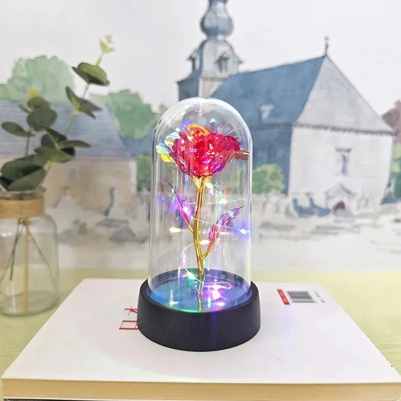 Eternal Rose Gift for Her – Acrylic Rose Display with