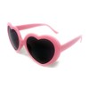 WS UK Adults Heart Shape Sunglasses with UV400 Protection (Pastel