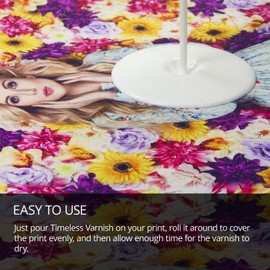 Timeless Archival Print Varnish - 1 Quart, Matte Finish, Highest Quality Canvas Coating, Water Based UV Protection, No Glare Finish, 100+ Years Certified Archival