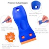 2PCS Plastic Scraper Tool Non-Scratch with 20PCS Blades – Multi-Purpose