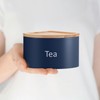 EHC Tea Coffee Sugar Canister Set, Set of 3 Stackable