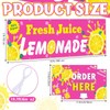Lemonade Stand Supplies 3x10 ft Lemonade Stand Banner with Order