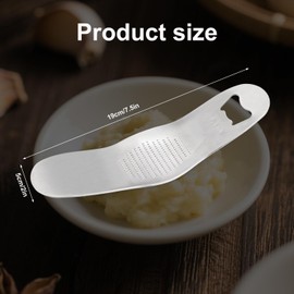 Garlic Press Rocker, Stainless Steel Multifunctional Garlic Mincer & Crusher Dishwasher Safe for Easy Cleaning Durable Kitchen Tool