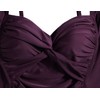 Mycoco Traje de baño acolchado para mujer, parte superior con