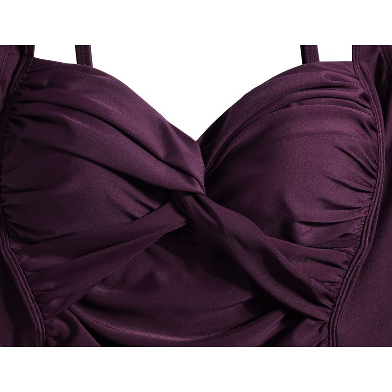Mycoco Traje de baño acolchado para mujer, parte superior con