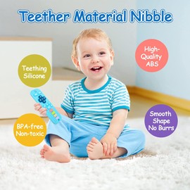 Teething Toys for Babies, 2Pack Baby Teething Toys, Infant Toys, Baby Toys 6-12 months, Teething Toys for newborn, Teether for Baby, Teething for Baby Boy Girl Toys Gifts (blue + purple)