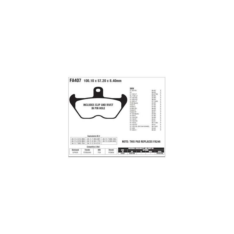 Ebc Ebc208000 brake pads