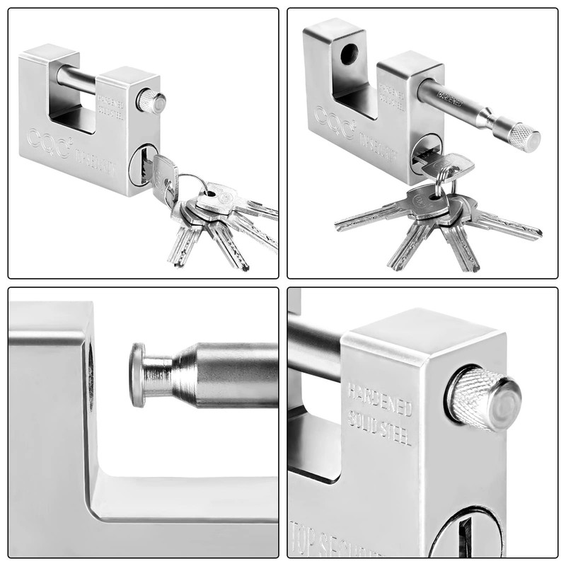 Youyijia 10 Keys Heavy Duty Padlock 9.4X7X2.9cm Warehouse Container Security