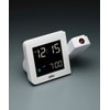 BRAUN/Brown Digital Table Clock, Projection Alarm Clock, BC15W, White, Digital